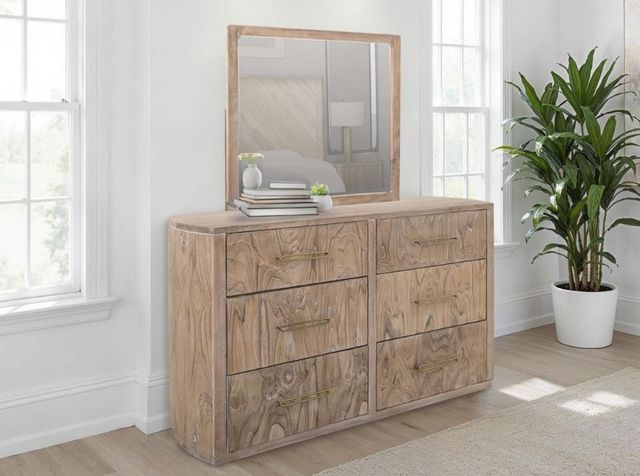 International Furniture Direct Balam Stained White Dresser-1