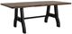 International Furniture Direct Parota Brown Dining Table with Gray Base-0