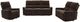 Coaster® Navarro 3-Piece Dark Brown Upholstered Reclining Sofa Set-0