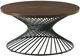 Elements International Terri Brown Coffee Table with Black Base-0