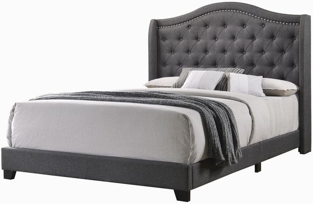 Coaster® Sonoma Grey Camel Back Full Bed-0