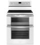 Whirlpool® 30" White Ice Double Oven Freestanding Electric Range-0