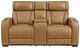 Homelegance® Fairway Brown Double Power Reclining Loveseat with Center Console-2