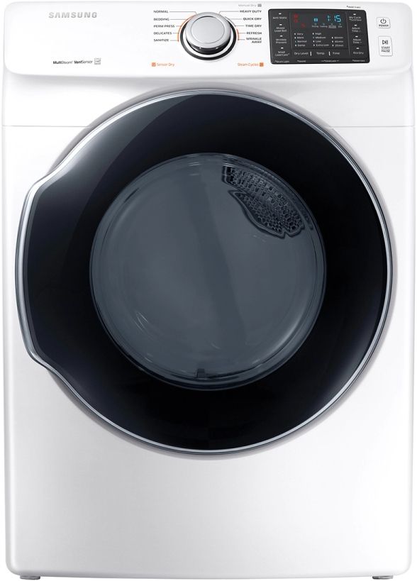 Samsung 7.5 Cu. Ft. White Front Load Electric Dryer-0