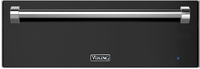 Viking® 3 Series 30" Cast Black Warming Drawer-0