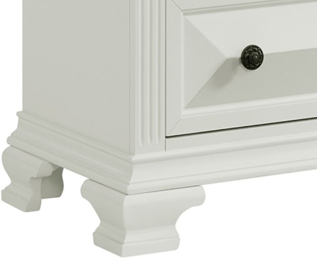 Elements International Bridgestone Antique White Dresser with Mirror-1