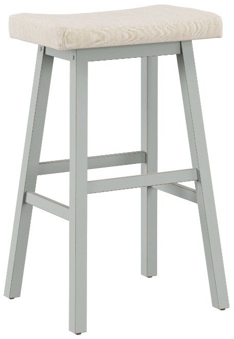 HH2 Home Moreno Antique Blue/Light Beige Bar Stool-0