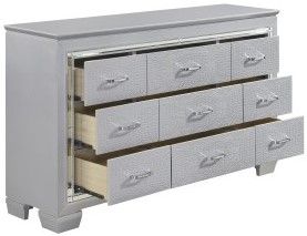 Mazin Furniture Allura Silver Dresser-2