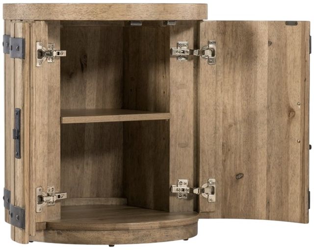 Hooker® Furniture Vineyard Row Sonoma Wine Barrel End Table-4
