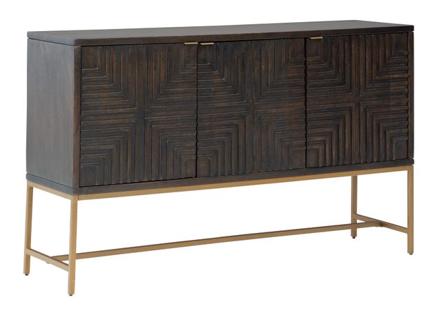 Signature Design by Ashley® Elinmore Brown/Gold Accent Cabinet-0