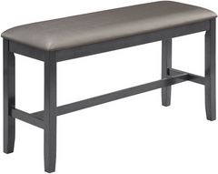 Crown Mark Bankston Gray Dining Bench