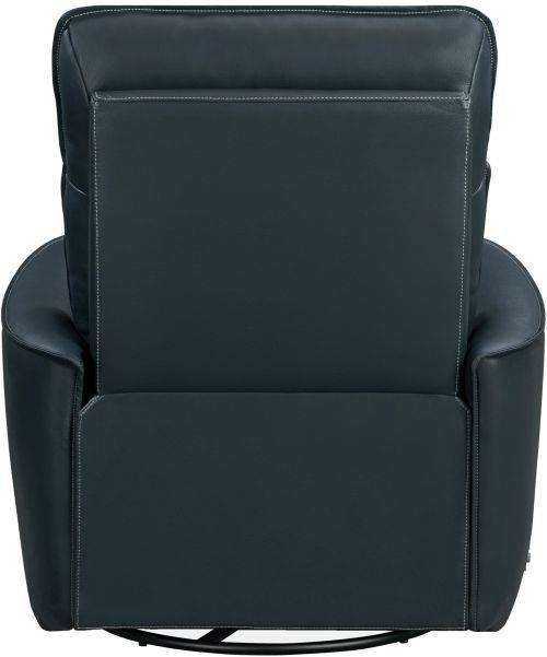 Parker House® Roxy Abby Navy Leather Manual Swivel Glider Recliner-4