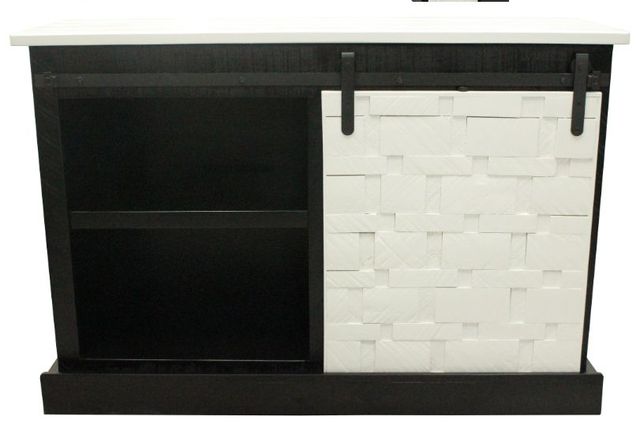 American Heartland Manufacturing Rustic 47" Two-Tone Mosaic TV Stand-1