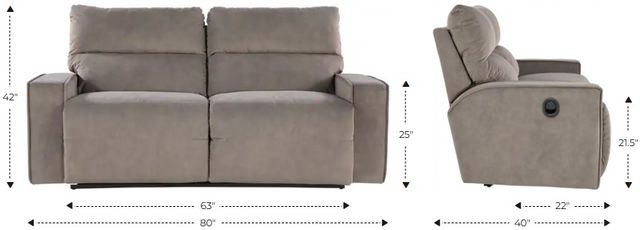 La-Z-Boy® Maddox Buff Manual Reclining 2-Seat Sofa-2