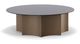 VIG Furniture Modrest Ingram Black/Wine Red Round Coffee Table-0