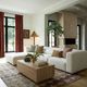 TOV Furniture Tarra 3-Piece Cream Left-Arm Facing Sectional and Chaise-1