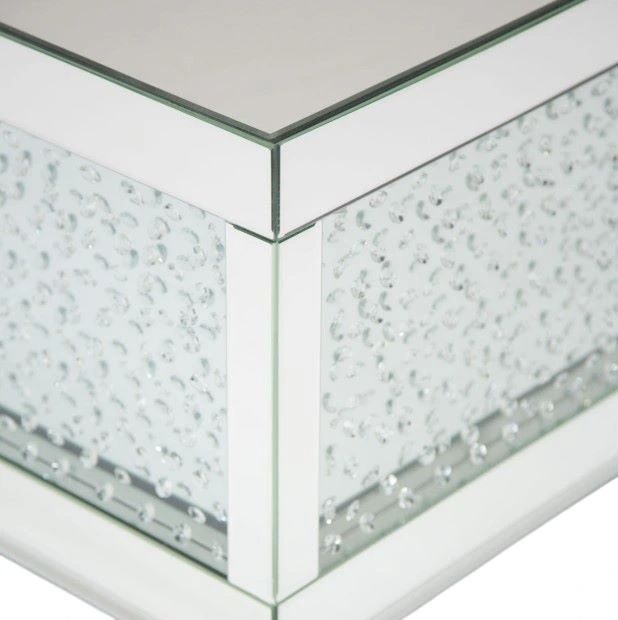 Michael Amini® Montreal™ Mirrored Rectangular Cocktail Table-1