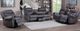 American Wholesale Furniture Knoxville Gray Manual Reclining Sofa-2