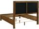 Coaster® Adderley Cream/Warm Brown Eastern King Upholstered Panel Bed-4