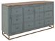 International Furniture Direct Timber Forest Green Console-0