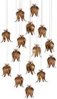 Currey & Company Iota Antique Brass/Sliver Round Multi-Drop Pendant Lighting-0