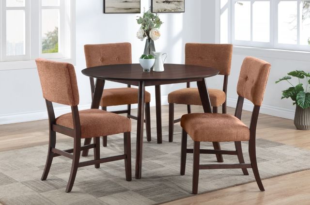 New Classic® Home Furnishings Tioga 5-Piece Brown Cherry Dining Set-1