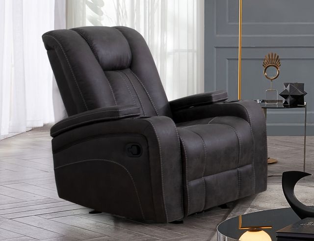 Steve Silver Co. Marlow Charcoal Manual Recliner-1