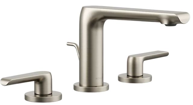 KOHLER® Avid® Vibrant Brushed Nickel Widespread Bathroom Sink Faucet-0