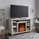 Ameriwood Home Edgewood Ivory Pine 55'' Electric Fireplace Media Console-3