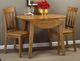 Jofran Inc. Simplicity Honey Round Drop Leaf Table-1