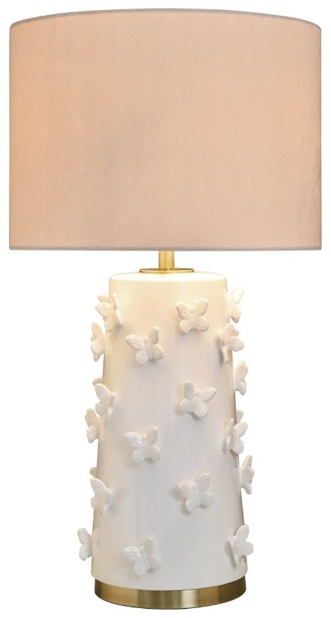 Harp & Finial® Lawrence White Table Lamp-1