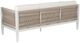 Linon Calabash White Aluminum/Fabric Outdoor 3-Seater Sofa-5