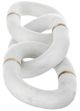A & B Home White Decorative Marble Chain Sculpture-2