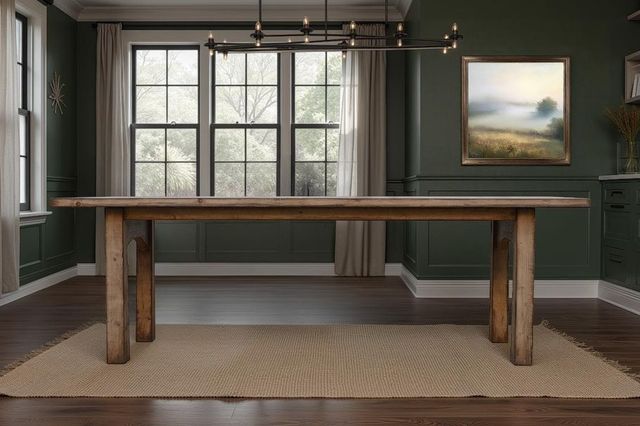 Nest Home Collections Cannon Falls Old Wood 96" Rectangular Dining Table-2