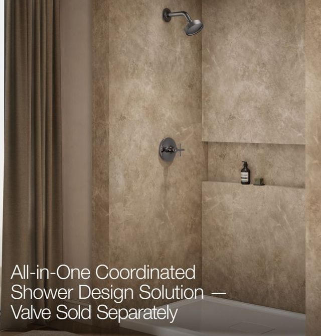 KOHLER® Purist® Rite-Temp® Vibrant Titanium 2.5 GPM Shower Trim Kit with Cross Handle-4