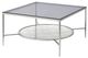 ACME Furniture Adelrik Glass Coffee Table with Chrome Base-0