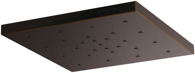 Brizo Essential™ H2Okinetic® Venetian Bronze® Linear Square Single-Function Raincan Shower Head-0
