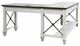 Martin Furniture Hartford Brown/White Open L-Shaped Desk -1