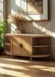 Bernards Trilogy Toffee Curved 2-Door Console Table-1