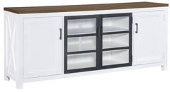 Legacy Classic Beckett Dark Oak/Natural White Entertainment Console
