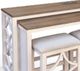 Sunny Designs™ 5-Piece Buckskin/Marble White Nesting Console Table Set-1