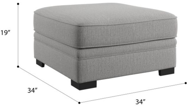 Emerald Home Analiese Light Gray Ottoman-2