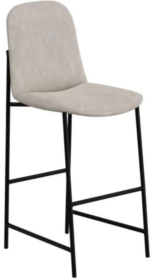 International Furniture Direct Seating Black-Ivory 45" Bar Stool-0