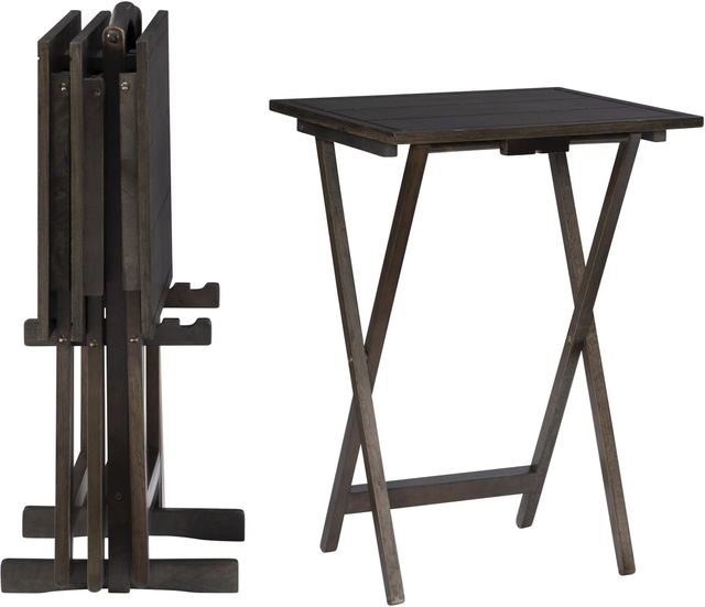 Powell® Fairfield 5-Piece Gray Tray Table Set-0