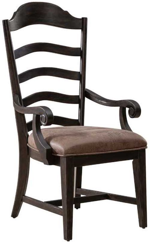 Liberty Furniture Paradise Valley 7-Piece Saddle Brown/Tobacco Alternate Trestle Dining Table Set-3