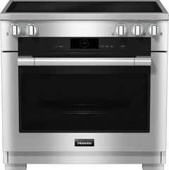 Miele® 36" Clean Touch Steel™ M Touch Freestanding Induction Range