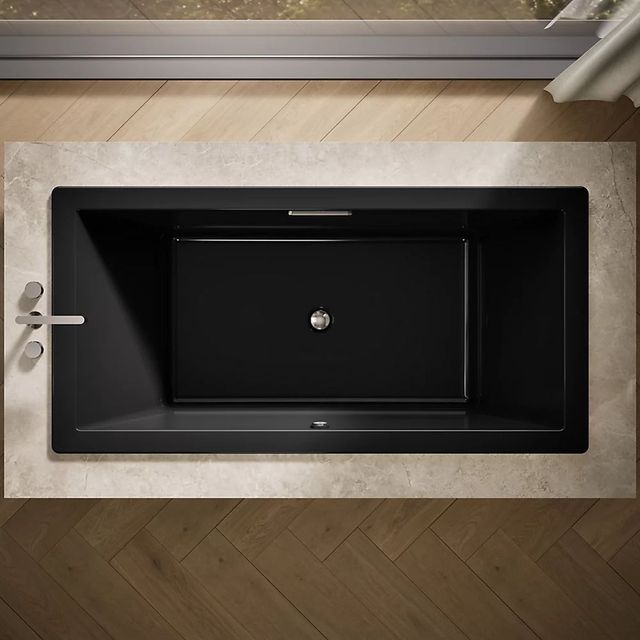 KOHLER® Underscore® Black 72" x 36" Drop-in Bath with Bask® Heated Surface-3