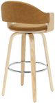Armen Living Daxton Camel/Oak Barstool-3