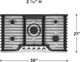 Frigidaire Gallery® 36" Stainless Steel Gas Cooktop-1