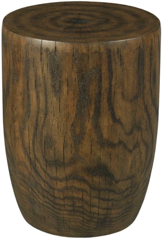 Hammary® Hidden Treasures Brown Oak Grain Drum End Table-0
